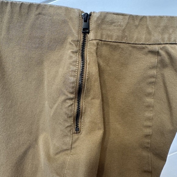 Everlane Size 6 Pants Cropped Side Zip Khaki Chino Trousers Tan 25" L Women's - Picture 5 of 7